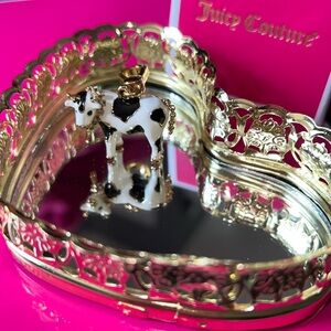 BNWT✨RARE Juicy Couture Cow Charm 🖤🐄